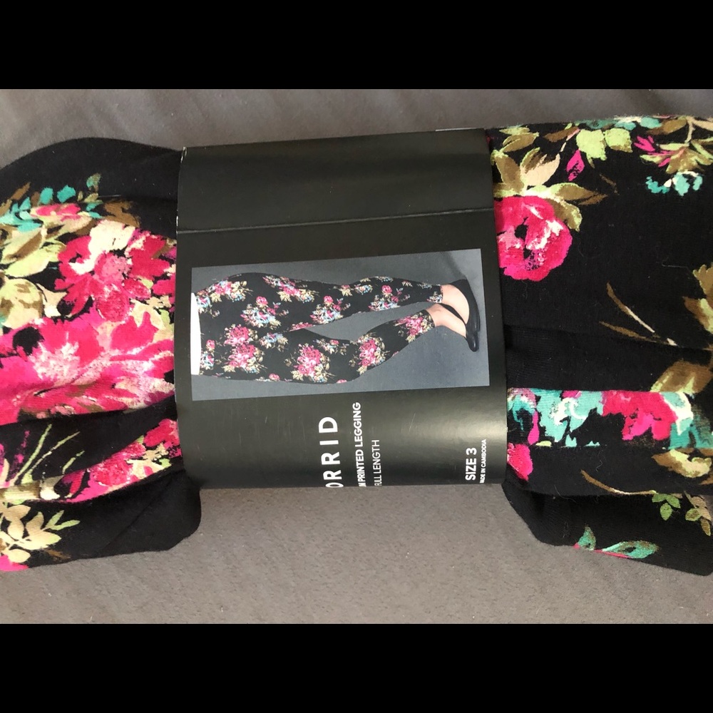 Torrid floral leggings